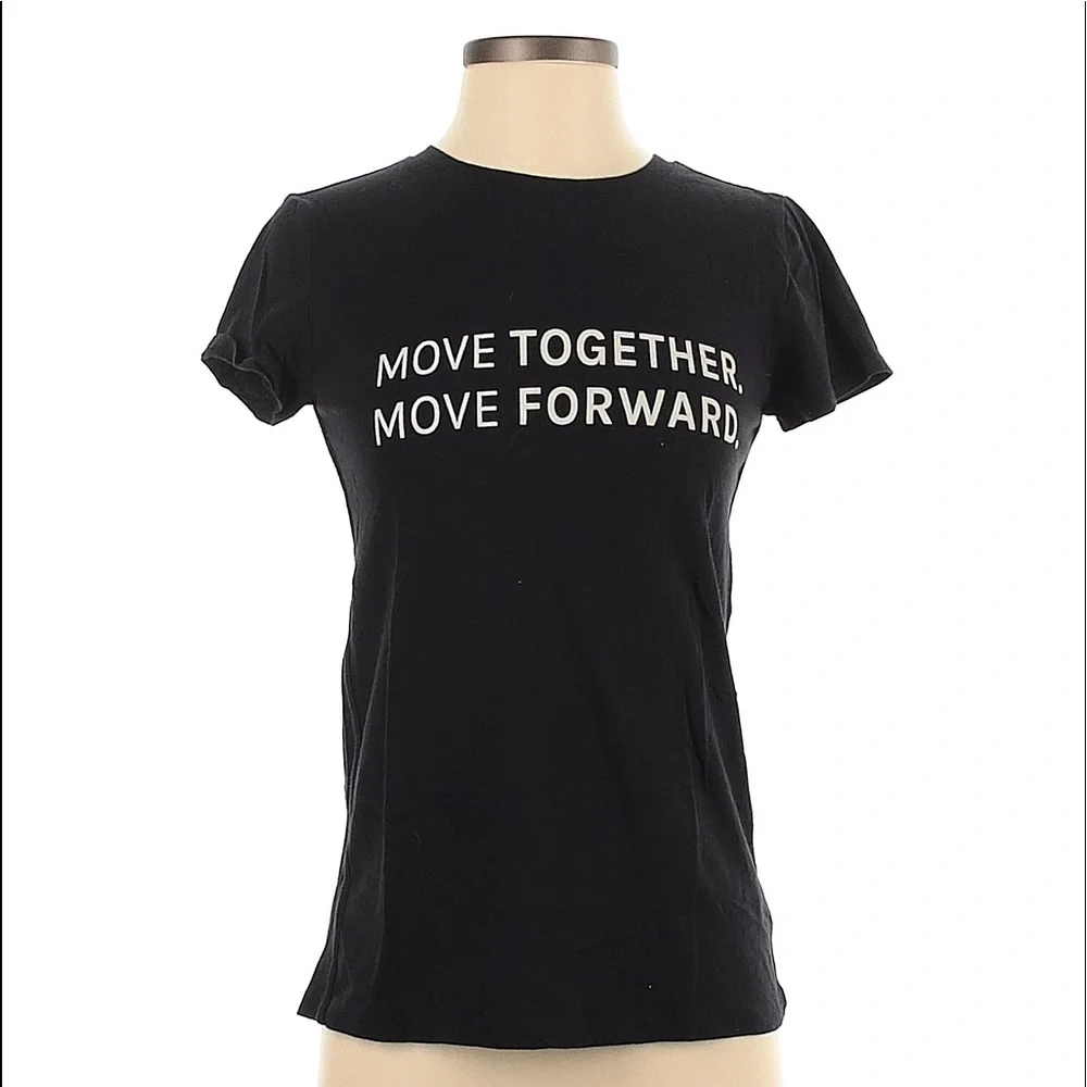 NWOT! Athleta Daily Organic Crew Tee Black - Picture 1 of 5
